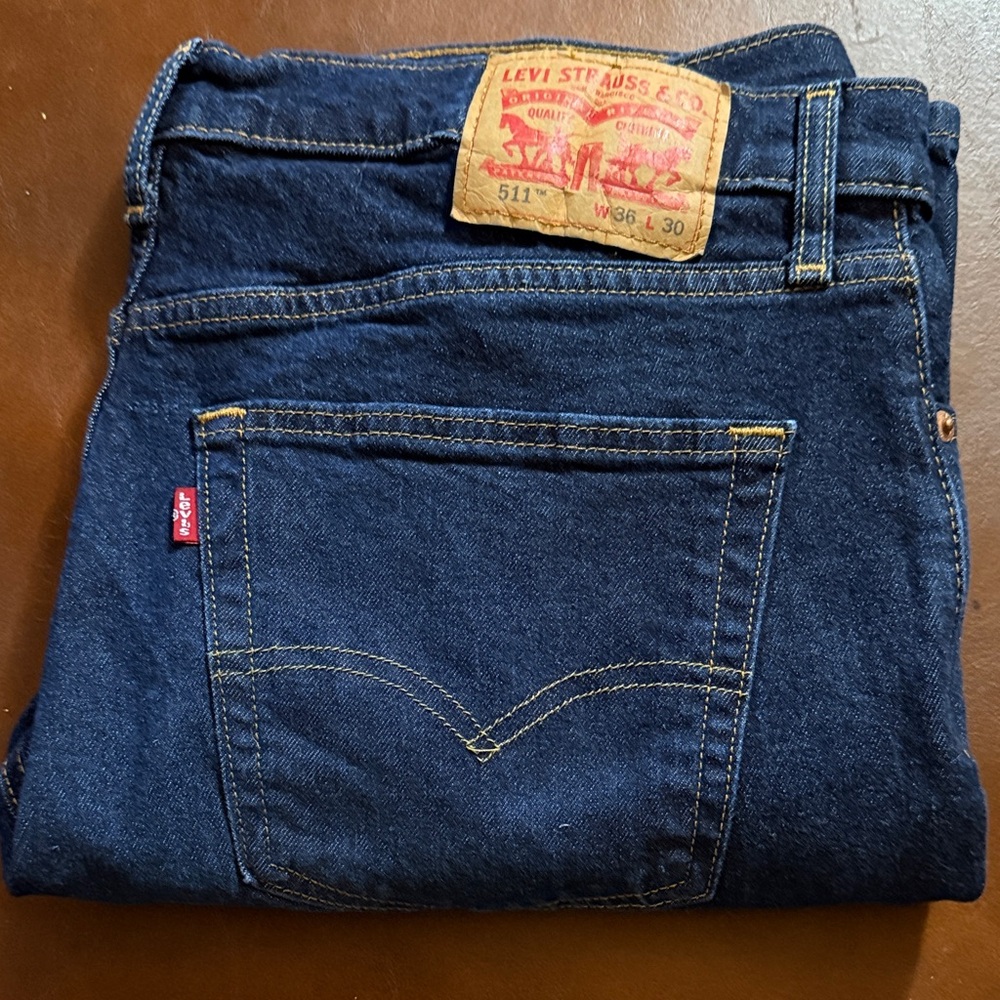 Levi's Men's 511 Dark Blue Slim Jeans